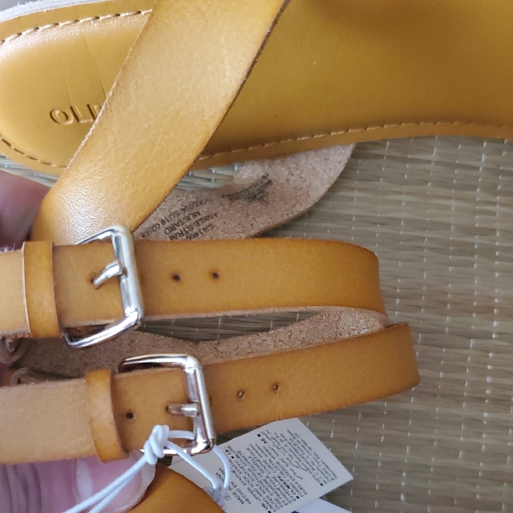 Cognac Woven Band Sandals - Size 10 NWT - Picture 4 of 6